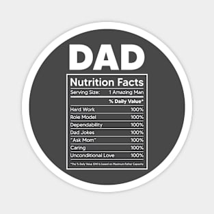 DAD  NUTRITIION FACTS Magnet